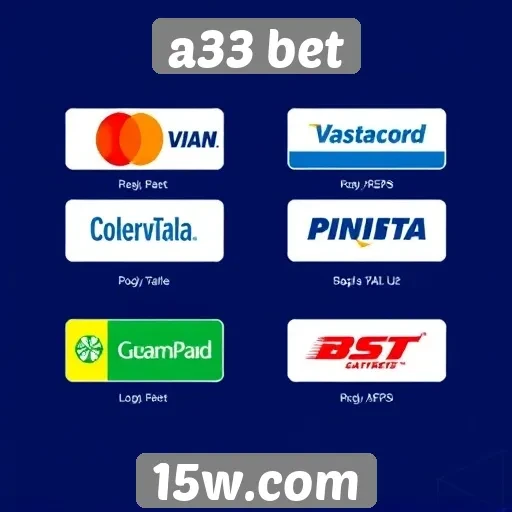 Métodos de pagamento disponíveis na a33 bet